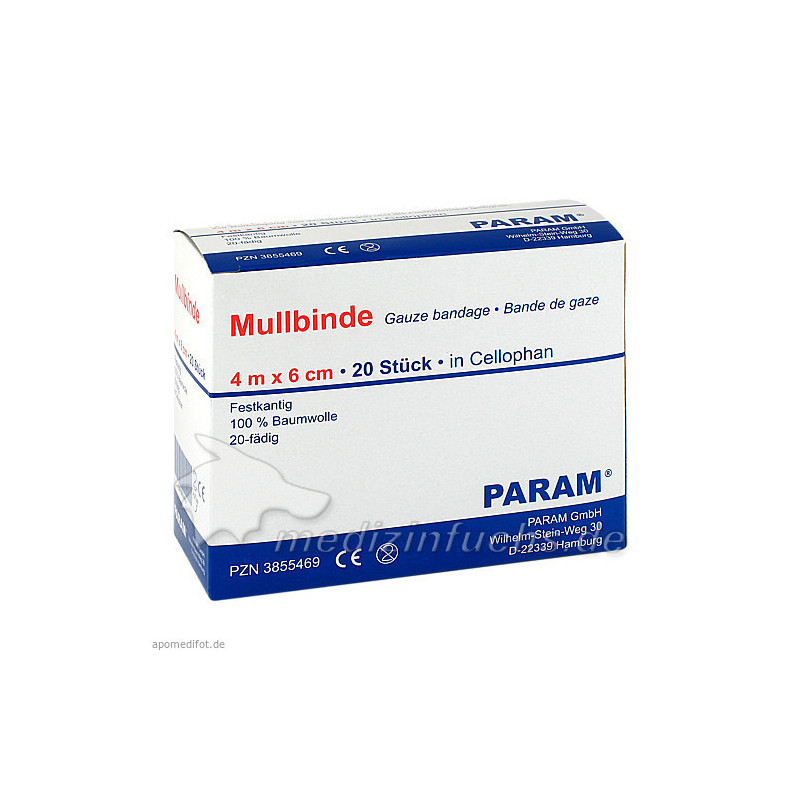 MULLBINDE 6CM M CELL, 20 ST – PZN 3855469