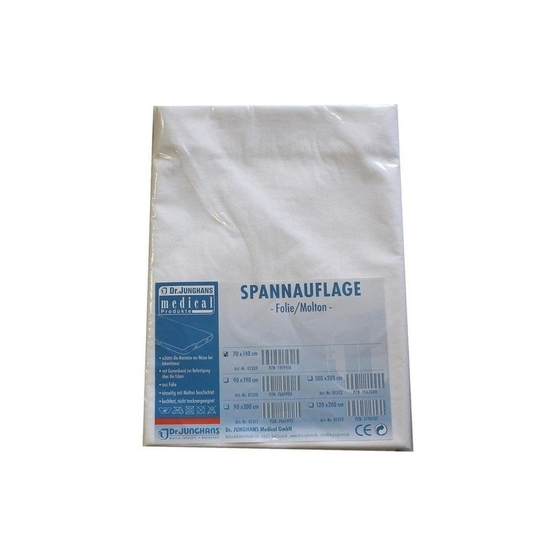 Molton Spannauflage 70x140cm m. Folie eins., 1 ST  – PZN 1419416