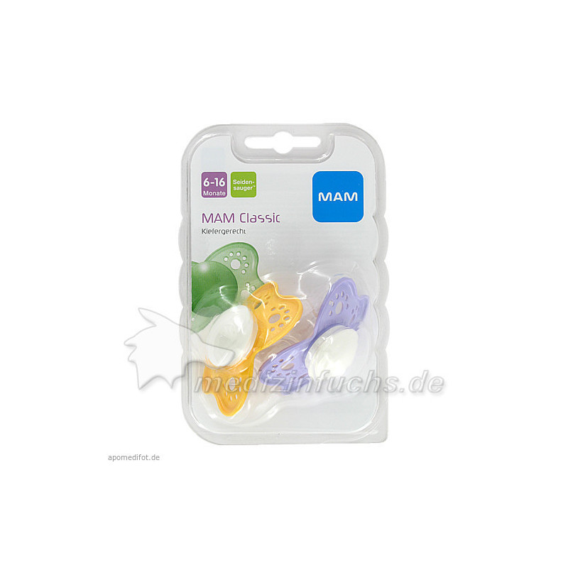 MAM Classic Silikon 6-16 Monate, 2 ST  – PZN 5463213