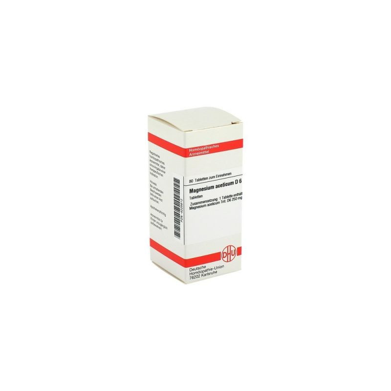 Magnesium Aceticum D 6 Tabletten (80 stk) – PZN 4225612