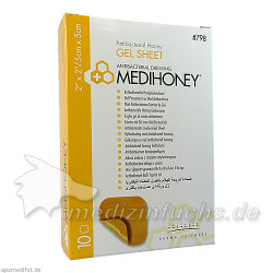 MEDIHONEY ANTIBAKTERIELLER GELVERBAND 5x5cm, 10 ST – PZN 5994838