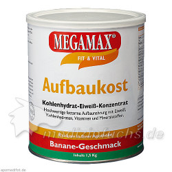 MEGAMAX Aufbaukost Banane, 1.5 KG – PZN 815529