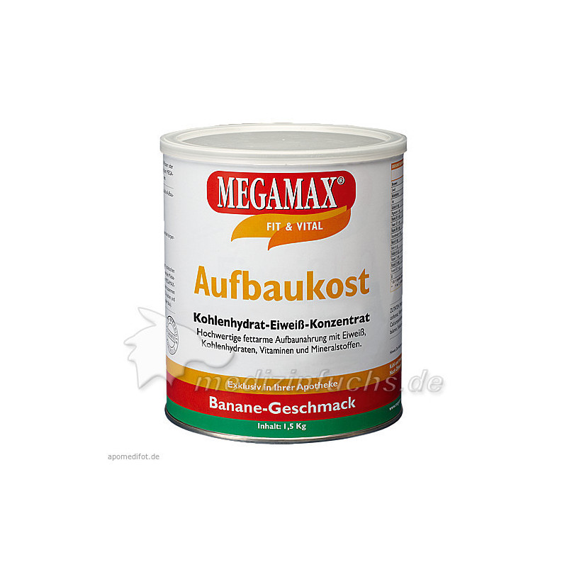 MEGAMAX Aufbaukost Banane, 1.5 KG – PZN 815529