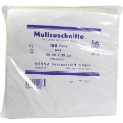 MULLZUSCHNITTE 20X20CM UNSTERIL, 100 ST – PZN 4422502