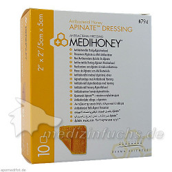 Medihoney Apinate med. Honig-Alginatverband 5x5cm, 10 ST – PZN 7617761