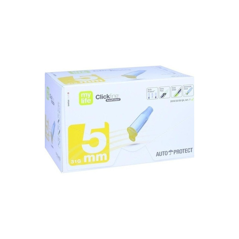 mylife Clickfine AutoProtect 5mm Sicherh.-Pen-Nade, 100 ST – PZN 11195372