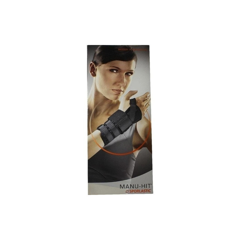 Manu-Hit L 07031 m schw Handgelenkbandage 18cm, 1 ST – PZN 1578043