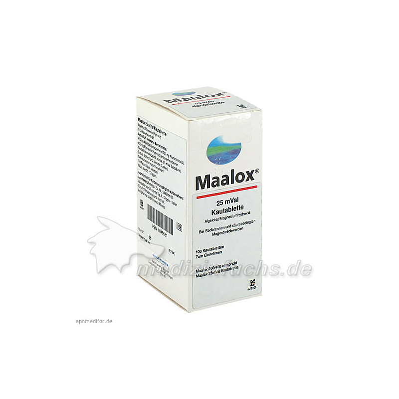 MAALOX 25 mVal, 100 ST – PZN 246681