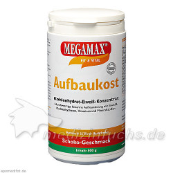 MEGAMAX Aufbaukost Schoko, 500 G  – PZN 3246569
