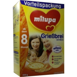 Milupa Grießbrei mit Milch ab dem 8.Monat, 500 G – PZN 4414112