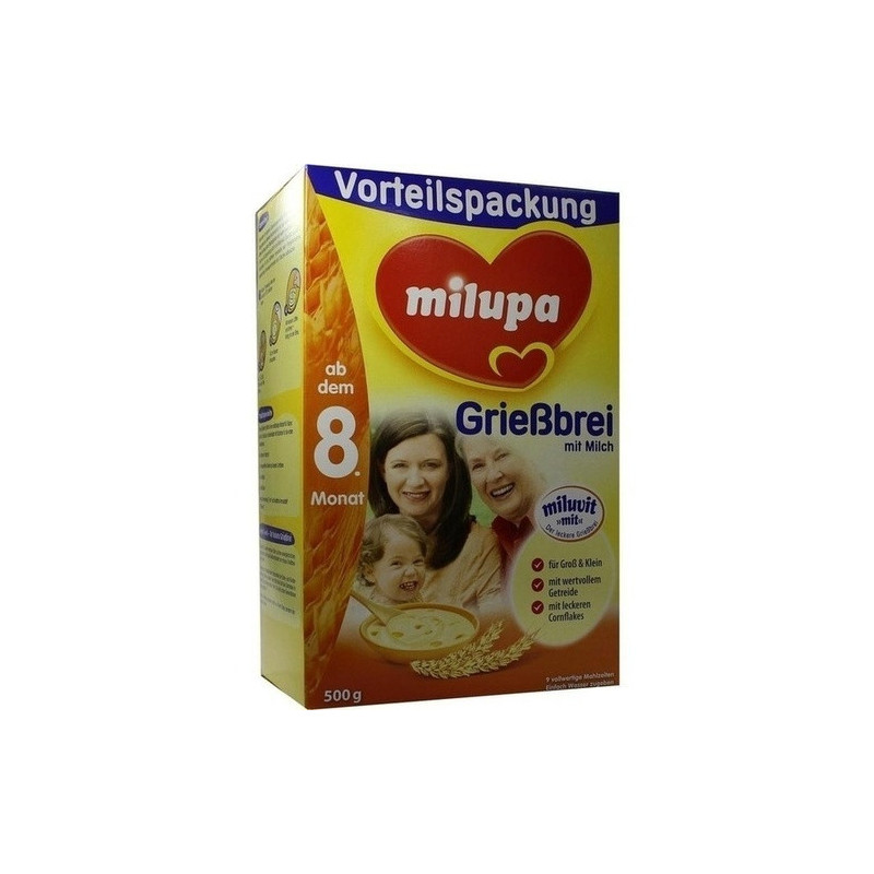 Milupa Grießbrei mit Milch ab dem 8.Monat, 500 G – PZN 4414112