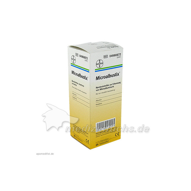 Microalbustix Harnteststreifen, 25 ST – PZN 574296