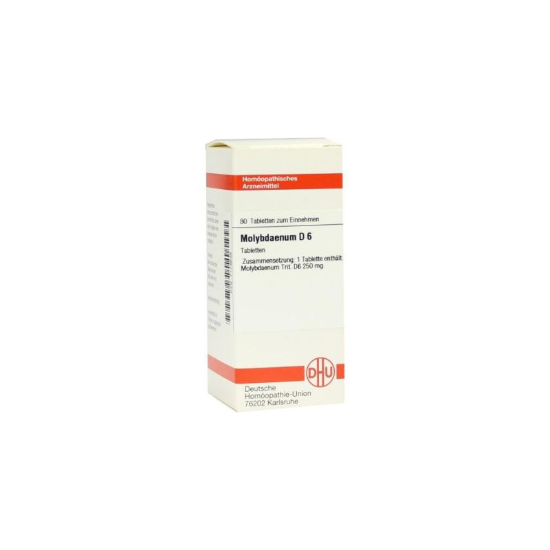 Molybdaenum D 6 Tabletten (80 stk) – PZN 7174648