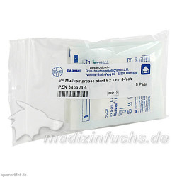 MULLKOMPRESSEN STERIL 5X5 8F, 5X2 ST – PZN 3856084