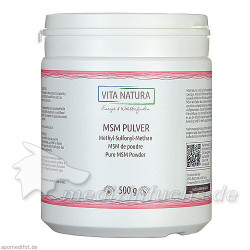 MSM Pulver Methylsulfonylmethan, 500 G – PZN 5528504