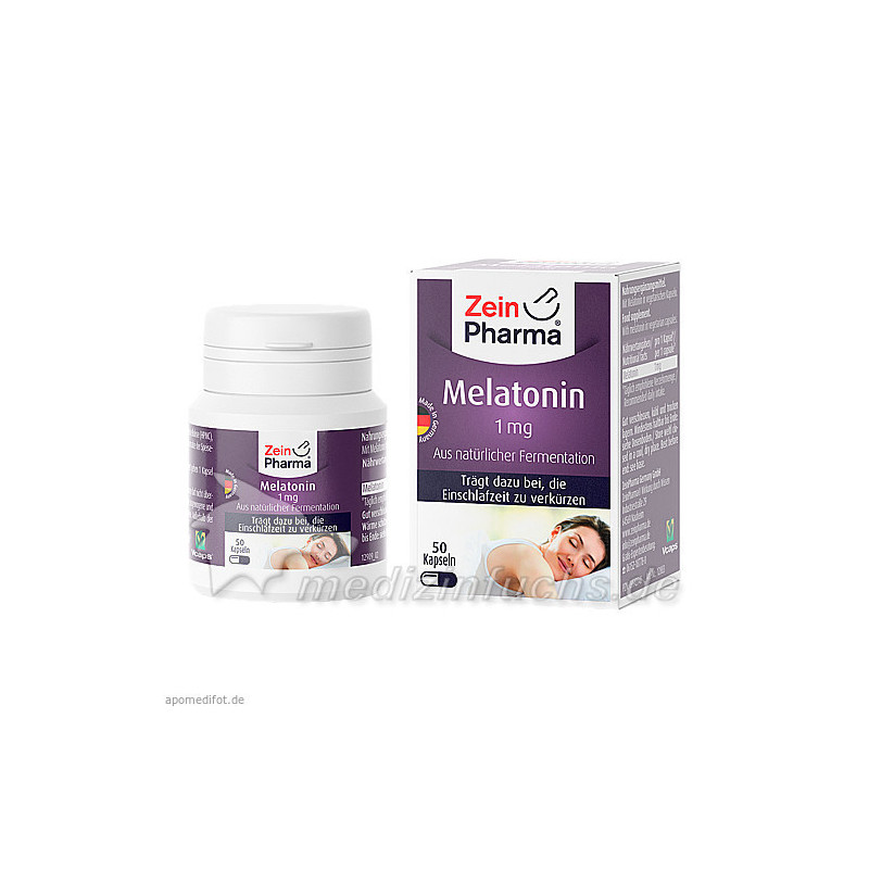 Melatonin Kapseln 1mg, 50 ST – PZN 9542748