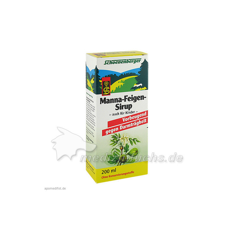 MANNA-FEIGEN-Sirup Schoenenberger, 200 ML  – PZN 692216