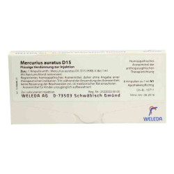 Mercurius Auratus D 15 Ampullen (8X1 ml) – PZN 1624263