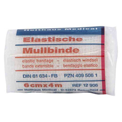 Mullbinden 4mx6cm elastisch  (1 stk) – PZN 4095061