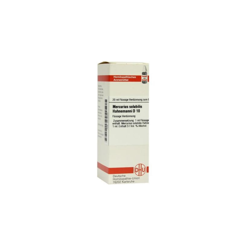 Mercurius Solub. D 10 Dilution Hahnemann  (20 ml) – PZN 2618023