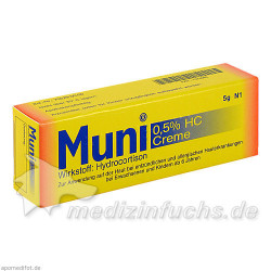 Muni 0.5% HC Creme, 5 G – PZN 7276082