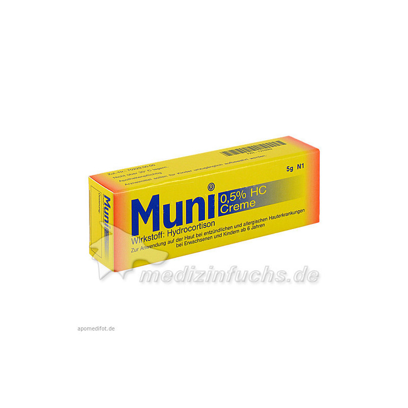 Muni 0.5% HC Creme, 5 G – PZN 7276082