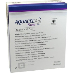 AQUACEL Ag Foam adhäsiv 12.5x12.5cm, 10 ST – PZN 9060239