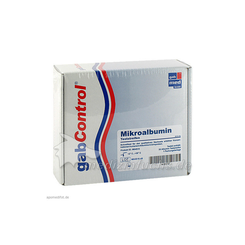Microalbumin Harnstreifen visuell, 25 ST  – PZN 4651237