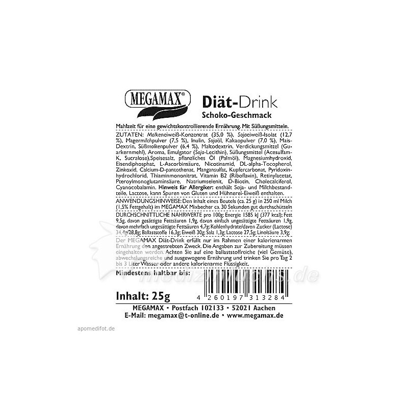 MEGAMAX Di, 25 G – PZN 9198239