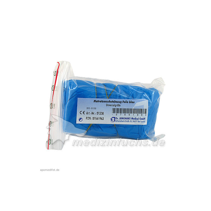 Matratzen Schutzbezug PE Folie blau, 1 ST  – PZN 7661963