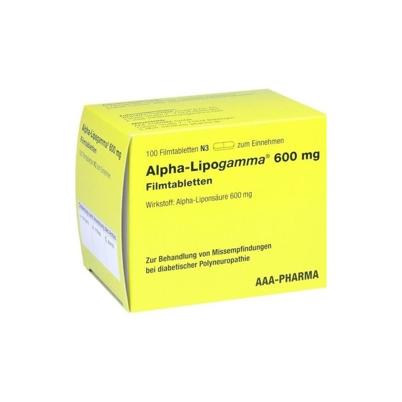 ALPHA LIPOGAMMA 600 mg Filmtabletten, 100 ST – PZN 11013477