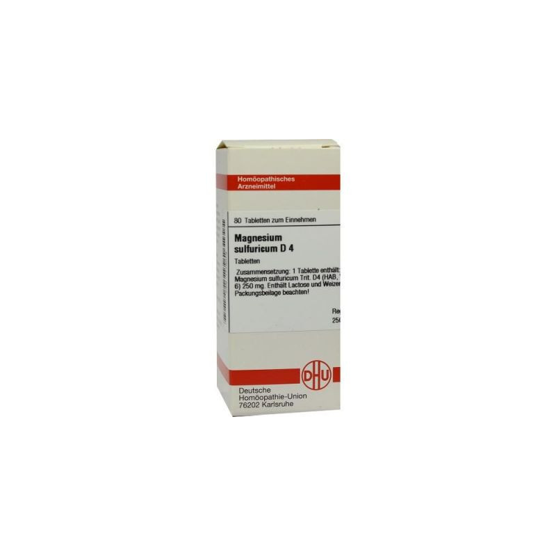 Magnesium Sulfuricum D 4 Tabletten (80 stk) – PZN 1778078