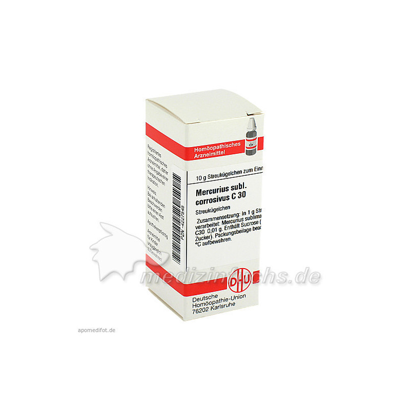 MERCURIUS SUBL CORR C 30, 10 G – PZN 4227545