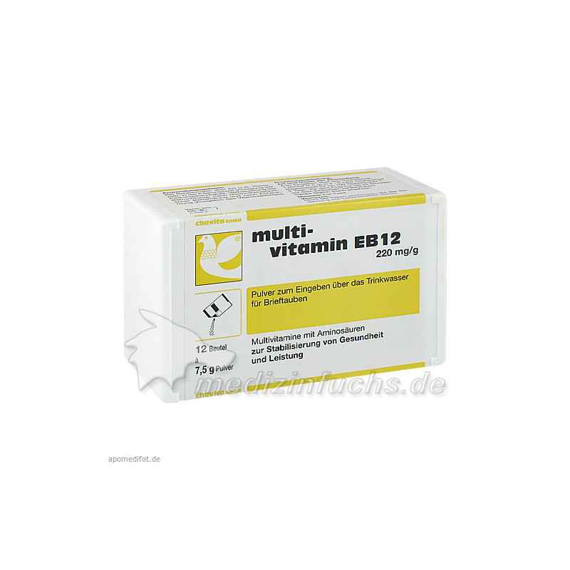 MULTIVITAMIN EB12 Pulver f.Tauben, 12X7.5 G – PZN 3443985