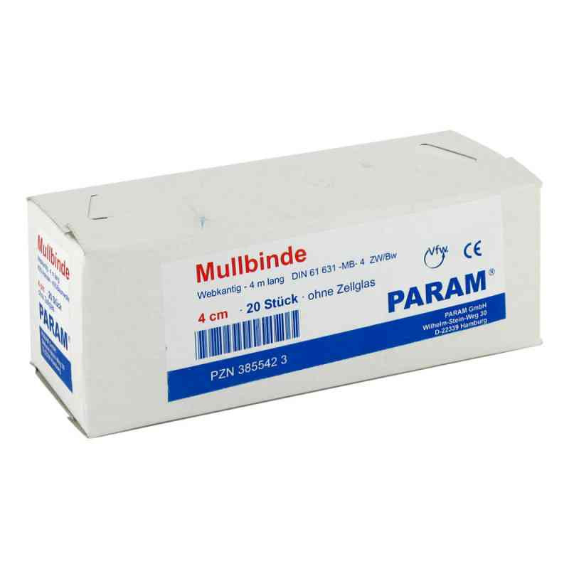Mullbinden 4 cm ohne Cellophan  (20 stk) – PZN 3855423