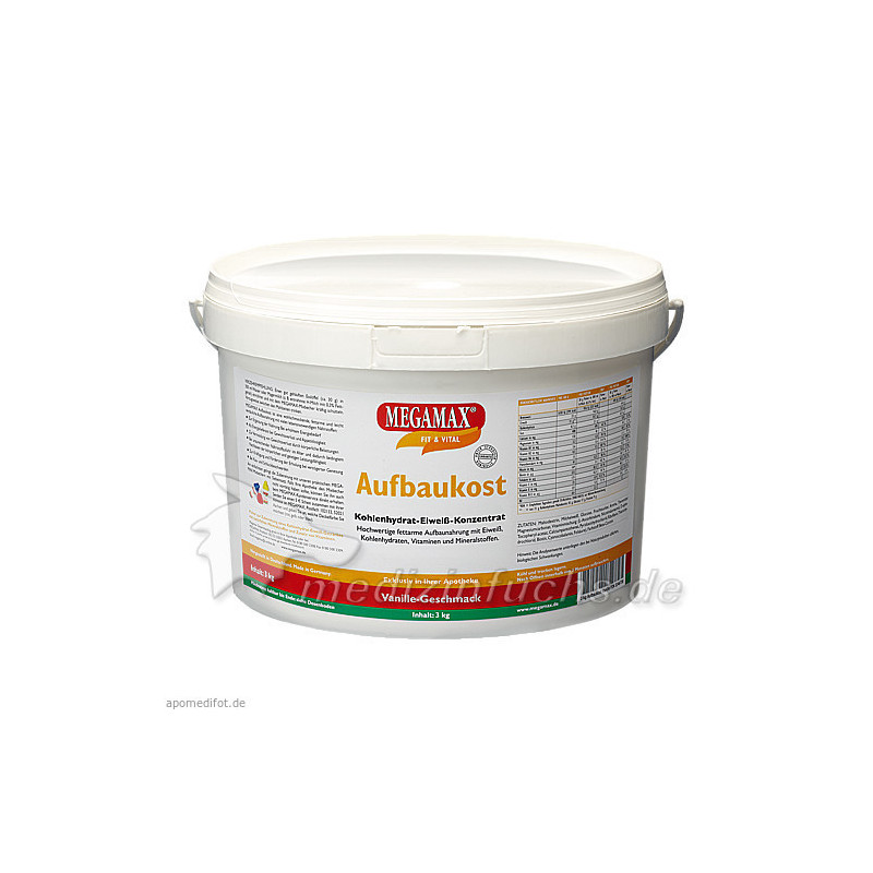 MEGAMAX Aufbaukost Vanille, 3 KG – PZN 3246730