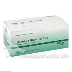 Milchsäure Pflüger Injektionslösung 5ml, 50 ST – PZN 1222412