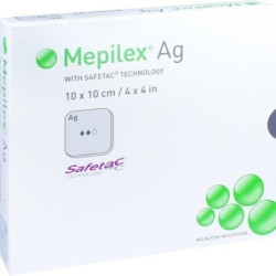 MEPILEX Ag Schaumverband 10x10 cm steril, 5 ST – PZN 11138500