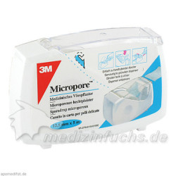MICROPORE 1.25CMX5M ROLLENPFLASTER, 1 ST – PZN 6337930