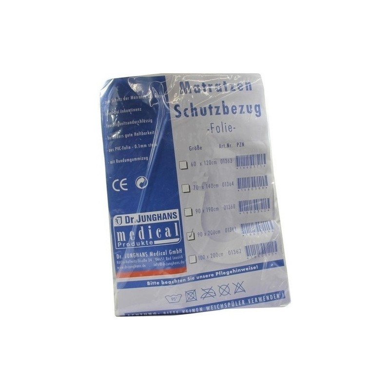 MATRATZENSCHUTZBEZUG FOLIE 0.1MM 90x200CM WEISS, 1 ST – PZN 1660359