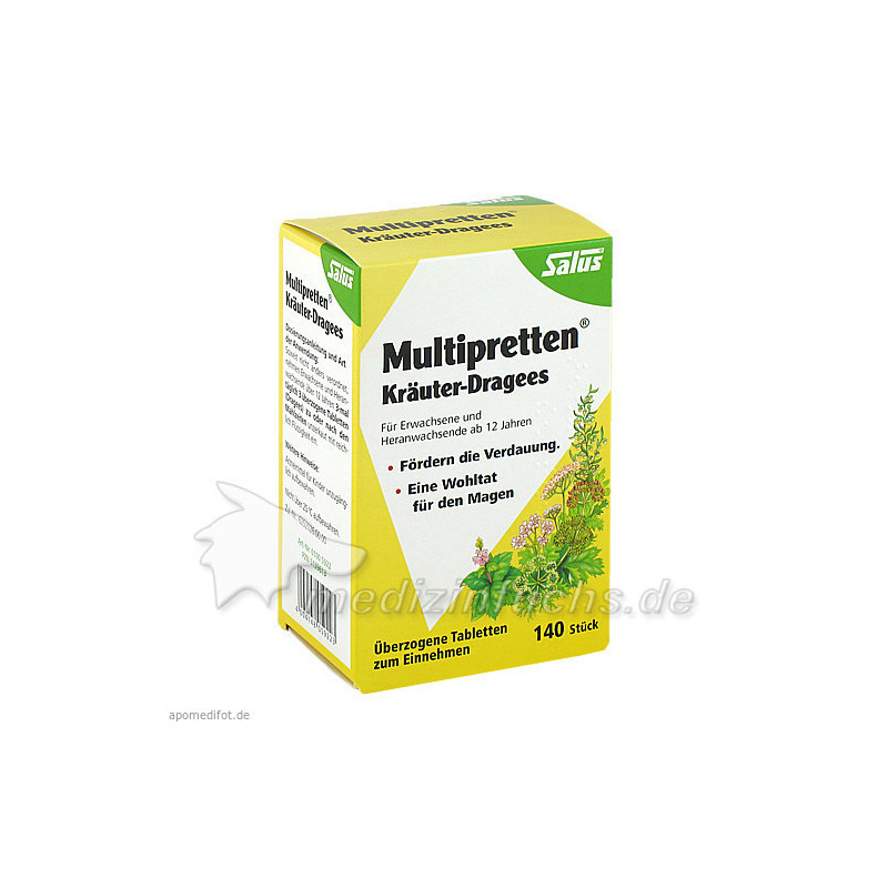 Multipretten Kräuter-Dragees Salus, 140 ST – PZN 5139613