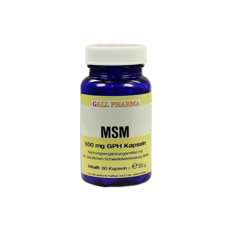 MSM 500mg GPH Kapseln, 60 ST – PZN 4411668