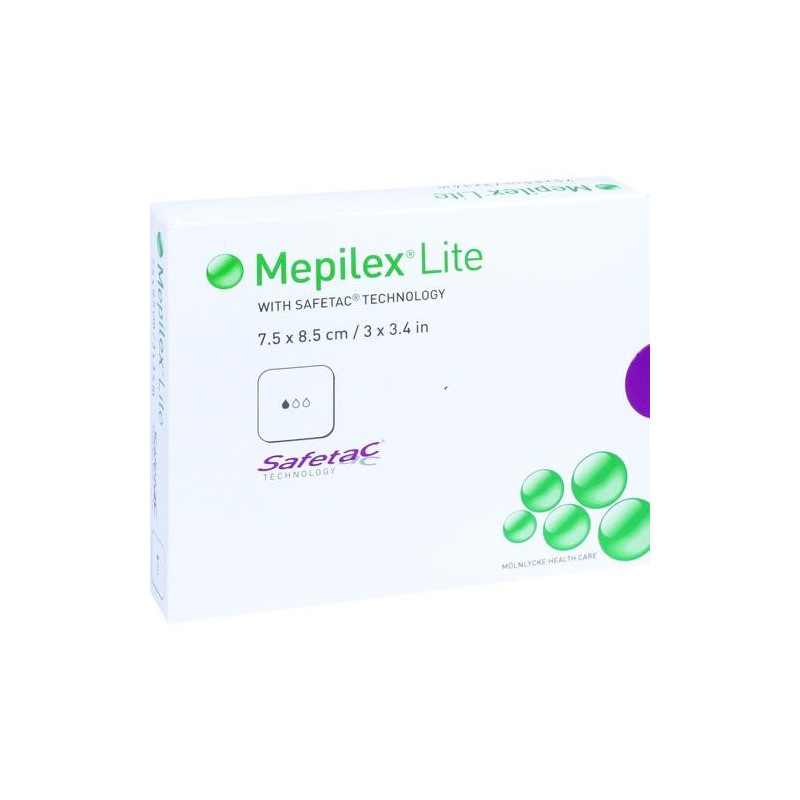 MEPILEX LITE 7.5X8.5 CM STERIL, 5 ST – PZN 3642443