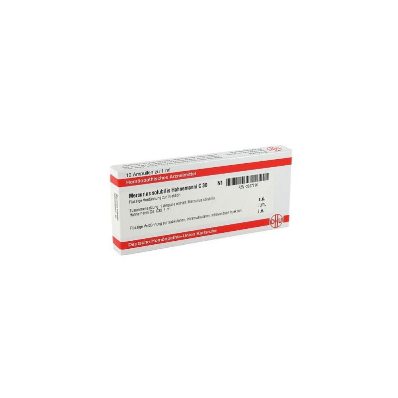 Mercurius Solub. C 30 Ampullen Hahnemann  (10X1 ml) – PZN 2827726