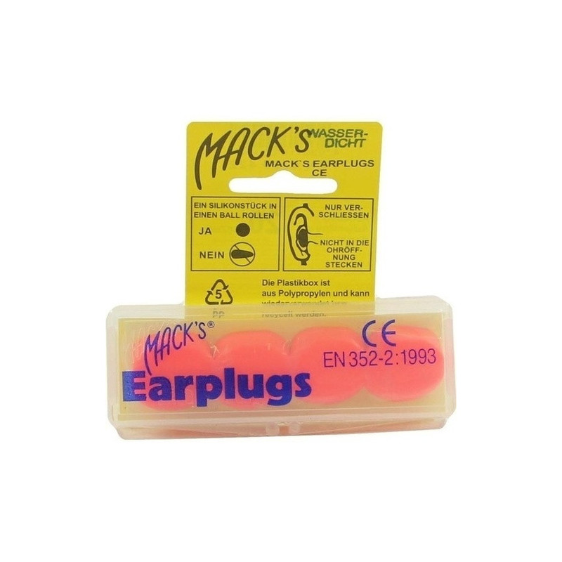 MACKS Earpluggs Hot orange, 2X2 ST  – PZN 729422