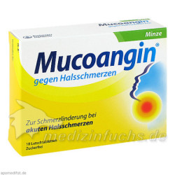 Mucoangin Minze 20mg Lutschtabletten, 18 ST – PZN 6129947
