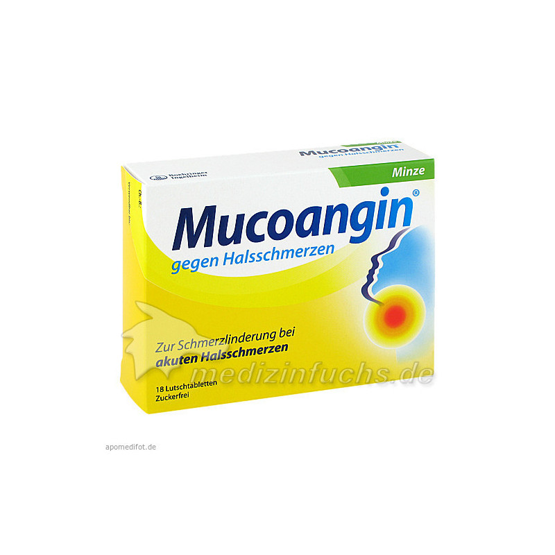 Mucoangin Minze 20mg Lutschtabletten, 18 ST – PZN 6129947
