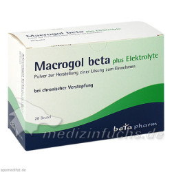 Macrogol beta plus Elektrolyte Pulver, 20 ST  – PZN 9247038
