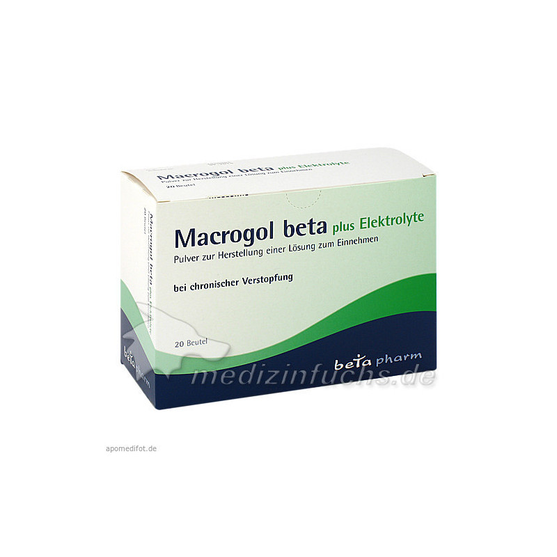 Macrogol beta plus Elektrolyte Pulver, 20 ST  – PZN 9247038