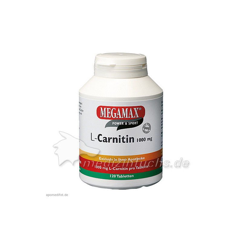MEGAMAX L-Carnitin 1000mg, 120 ST – PZN 885731